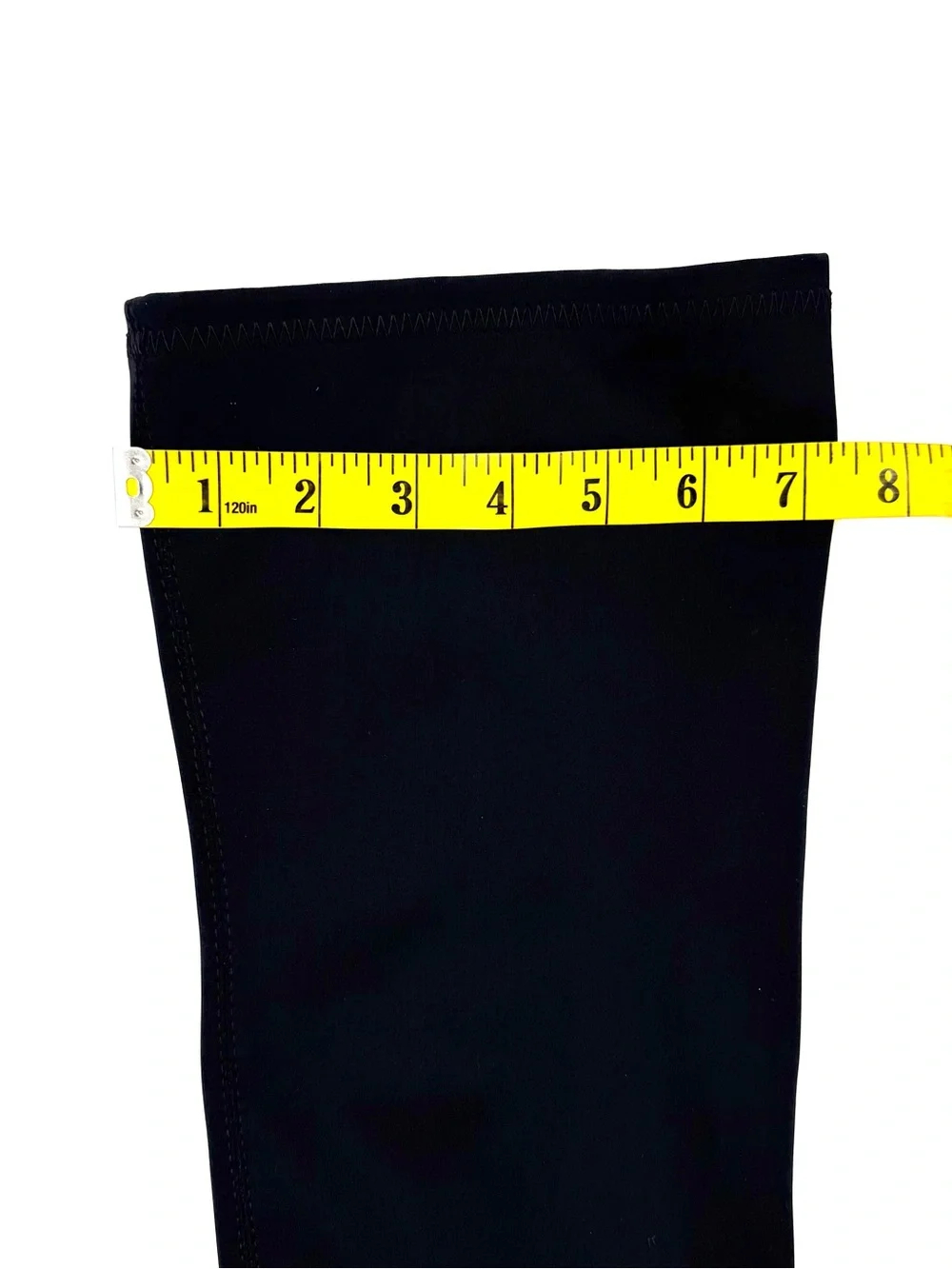 Ovar The Knee Stretchy Boots Slim Fit Combat Boots Round Toe Lycra High Boots